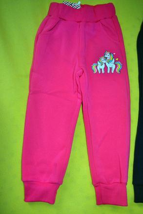 Dívčí tepláky s fleece, 104 / 122 / 128