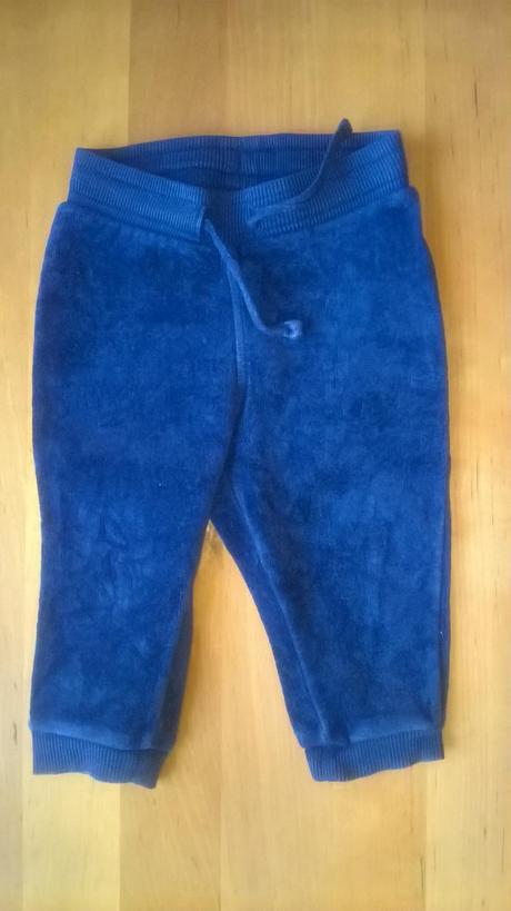 Sametové tepláčky, h&m,68