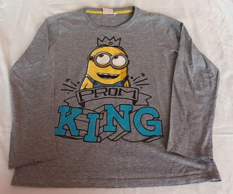 Triko dlouhý rukáv šedé mimoni reserved, reserved,152