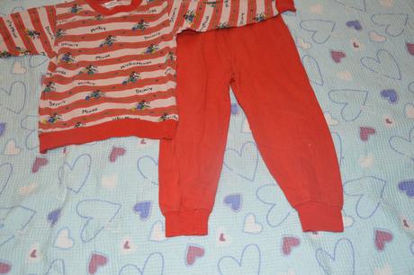 Bavlněné pyžamo pyžamko mickey mouse, 98