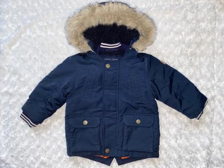 Modrá zimní bunda/parka next, next,80