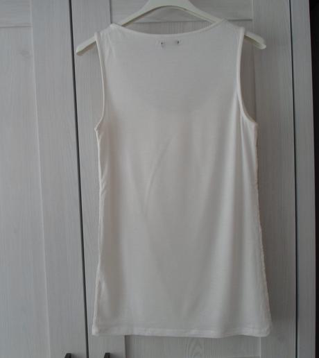 Bílé krajkové tričko tílko bílý top amisu, amisu,m