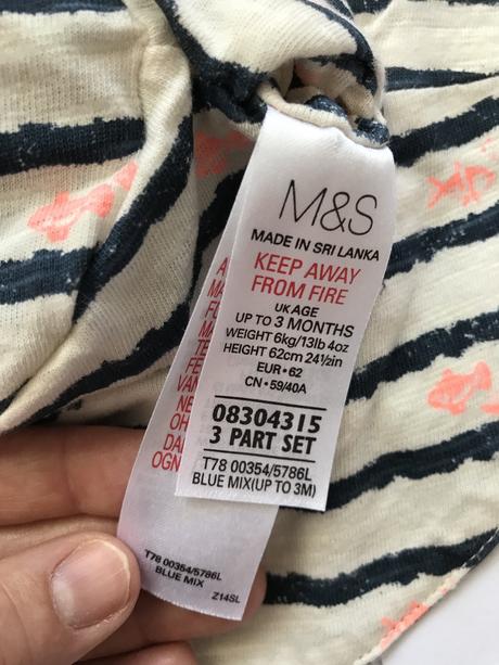 Triko+klobouk -v.3/6 m., marks & spencer,68