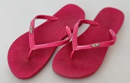 Růžové dívčí/dámské žabky roxy viva, roxy,35