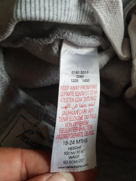 Tepláky velikost 18-24 měsíců., 86