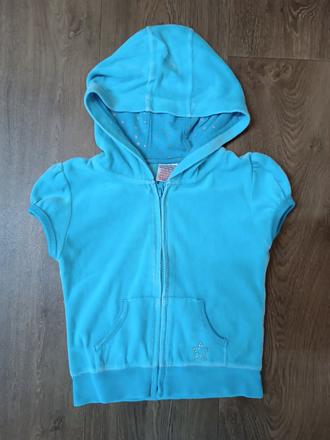 Dívčí sametová vesta s kapucí,girl2girl, vel.92/98, girl2girl,92