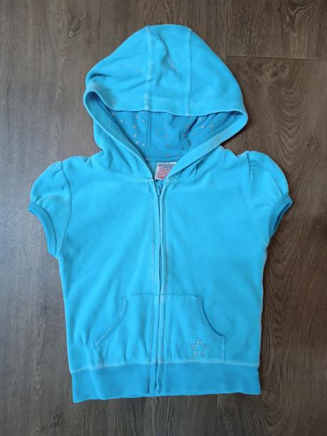 Dívčí sametová vesta s kapucí,girl2girl, vel.92/98, girl2girl,92