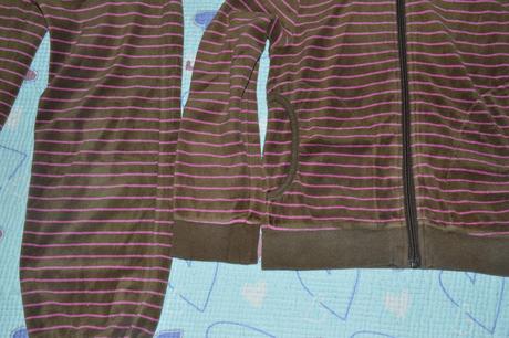 Nošená sametová souprava,tepláky a mikina 122/128, h&m,122