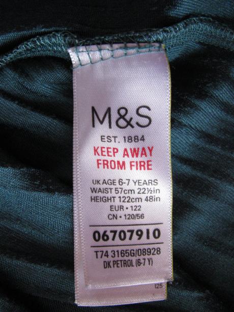 Elastická velurová tyrkysová sukně m&s, marks & spencer,122
