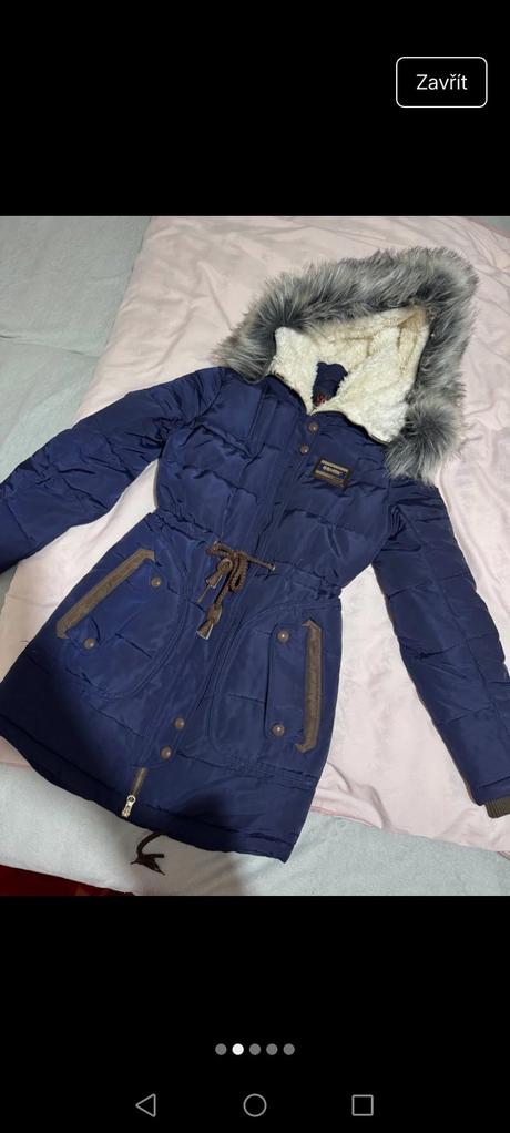 Teplá zimní bunda, s