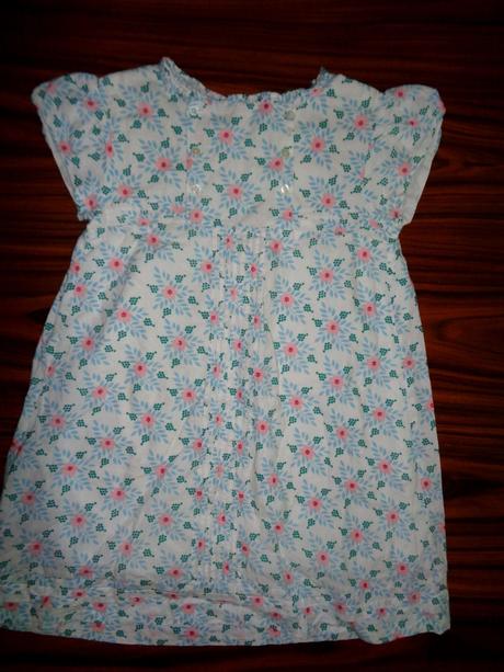 Bílé vzdušné květované šaty, george,128