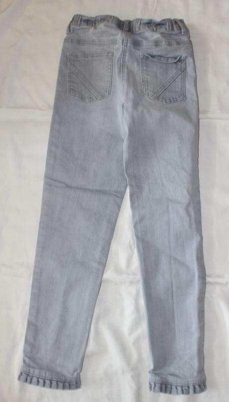 Ub143. světle šedé, dřené džegíny 11-12 let, next,152