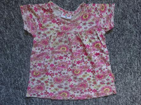 Tričko kytičky kr.r., vel. 92, kiki&koko,92
