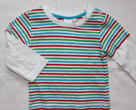 Bf54. pruhované tričko 3-6 měs., debenhams,68
