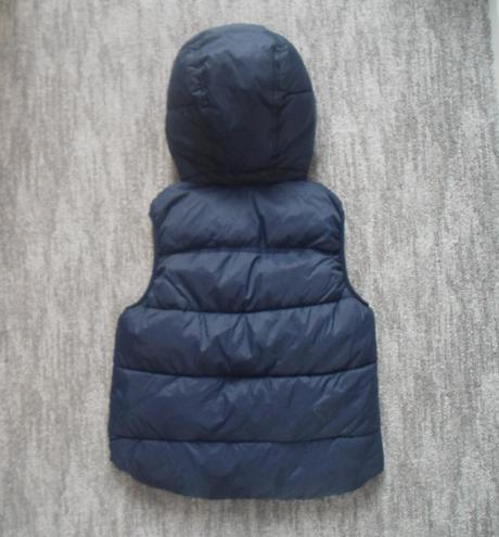 Modrá zateplená vesta vestička h&m, h&m,152