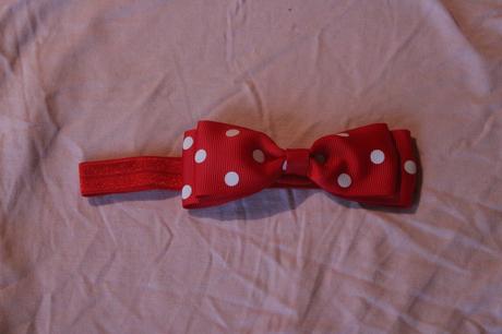 Dívčí čelenka s mašličkou, 