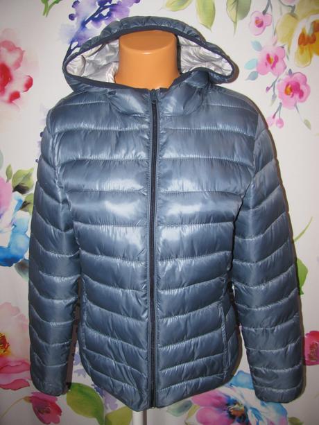 Přechodná šedo modrá bunda s kapucí s.oliver, s.oliver,l