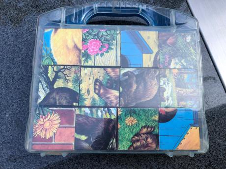 Clementoni obrázkové kostky zvířata, 12 kostek,