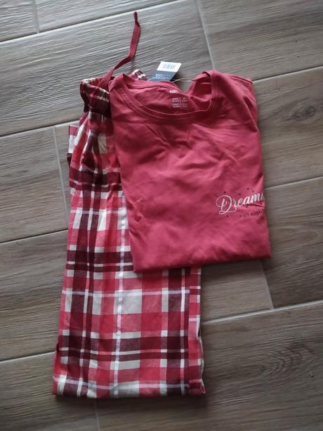 Lososové pyžamo, esmara,xs