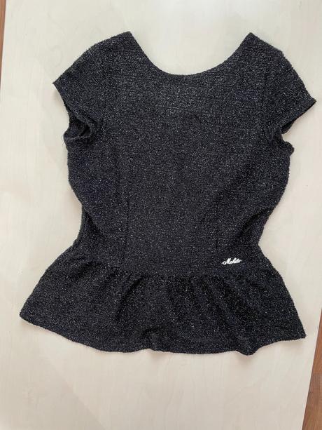 Třpytivý top s výstřihem do zat, vel s, mohito, mohito,xs