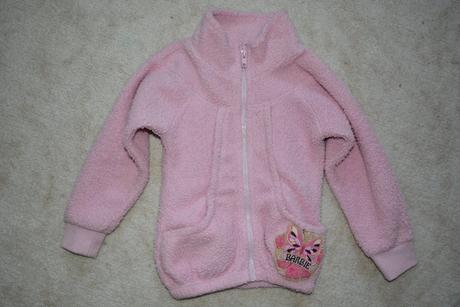 Teplá mikina s motýlkem, barbie,104