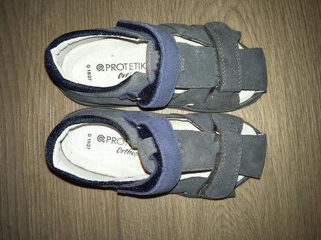 Šedé sandálky protetika (vel. 27), protetika,27