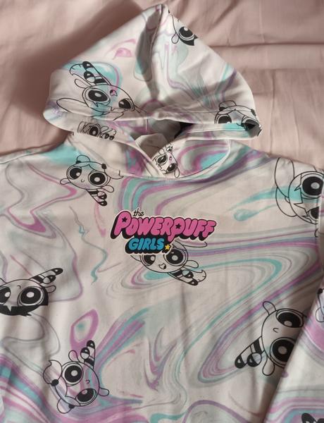 Dívčí mikina s kapucí the powerpuff girls h&m, h&m,170