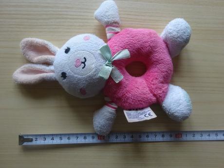 Plyšové chrastítko zajíček, 