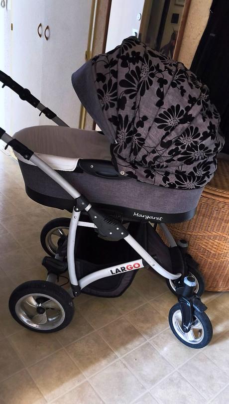 Kombinovaný kočárek margaret-largo. top stav, babylux,babylux margaret