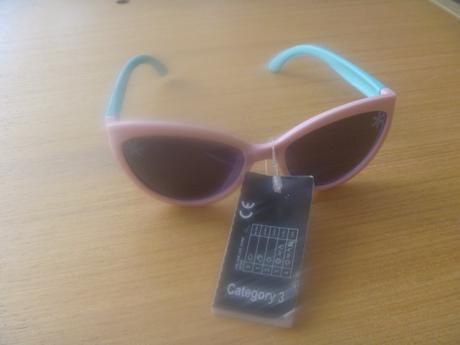 Nové růžové sluneční brýle pro holčičku 3-6 let,