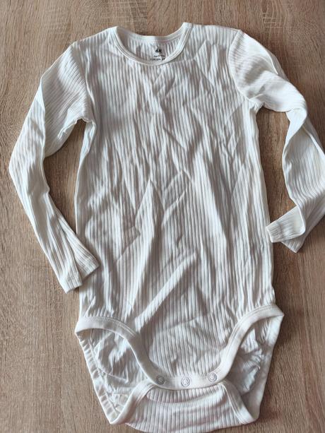 Dětské bavlněné bodýčko, h&m,104