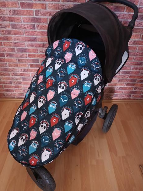 Nánožník na kočárek hlavy zvířatek, 