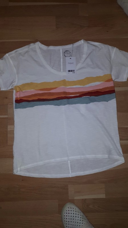 Bile tričko next 40, next,l