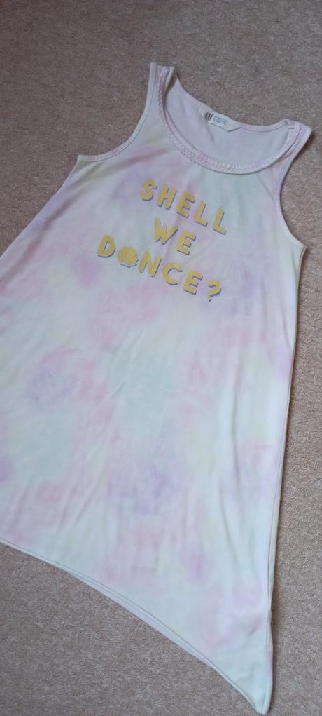 Šaty s dlouhými cípy zn."h&m" vel."134/140", h&m,134