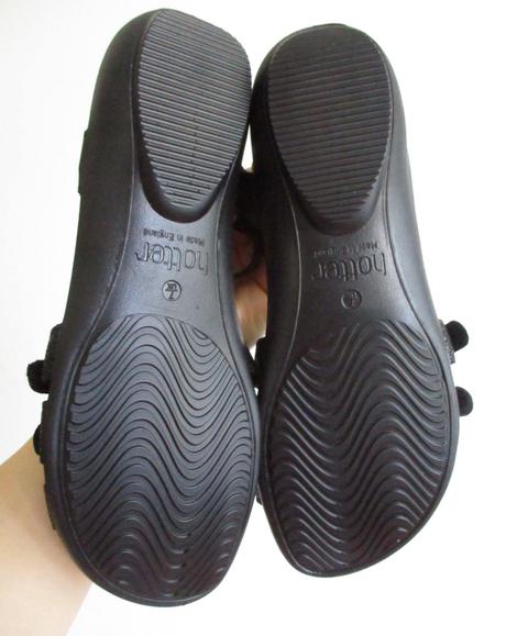 Dámské letní sandály černé kožené 40, 40