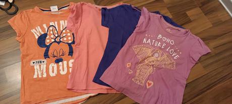 4x tričko krátký rukáv, 122