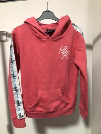 Růžová mikina s kapucí, 152