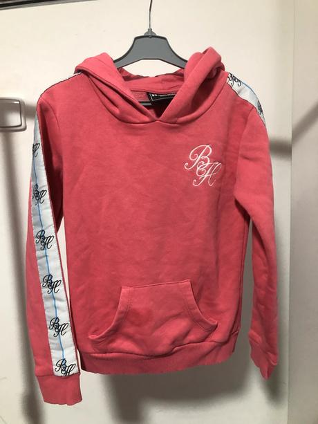 Růžová mikina s kapucí, 152