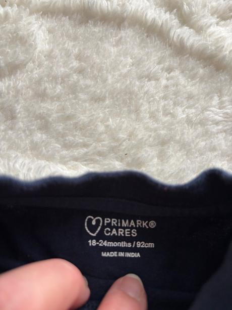 Trika modré / bíle - v.18/24 měs., primark,92