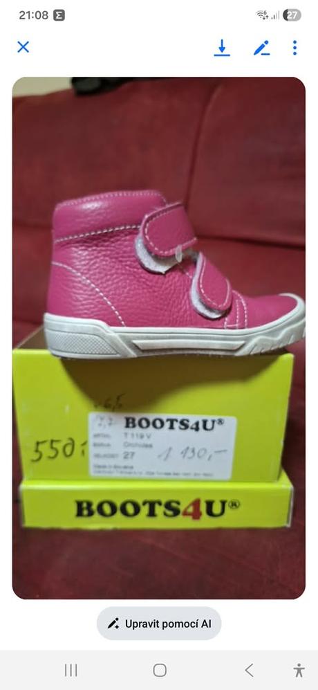 Celoroční dětské boty dívčí 27 a 30, essi,27 / 30