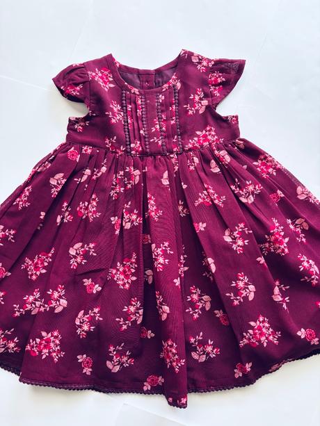 Šaty společenské s květy - v.6/9 měs. zn. george, george,74