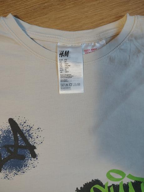 Chlapecké dvojdílné bavlněné dlouhé pyžamo h&m 170, h&m,170