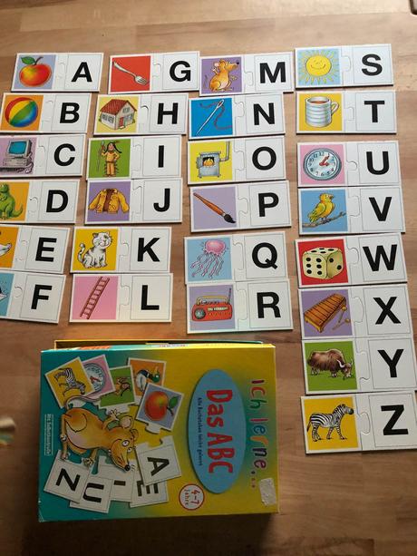 Abc pro  4-7 lete deti - obrazky v nemcine, 