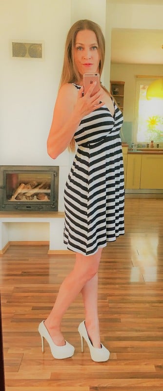 Proužek šaty, vel xs-m, jennifer taylor, xs