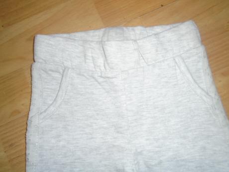 Tepláky kalhoty vel 92 šedé s krajkou na boku, pepco,92