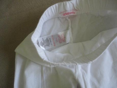 7/8 bílé legíny miss e-vie, vel. 8/9 let, 128