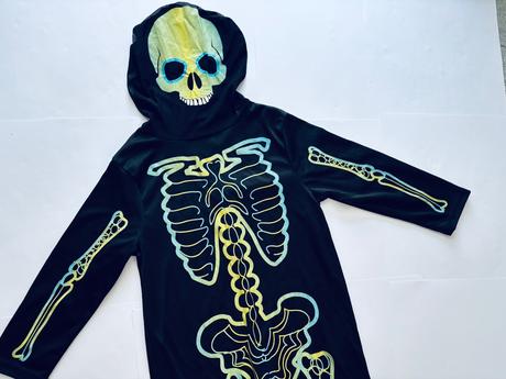 An2/ kostým kostlivec reflexní - v.cca 6/7 let, 