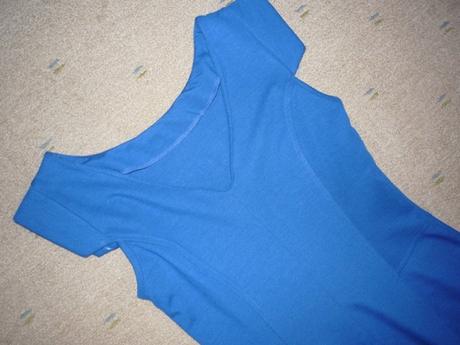 Modré šaty s kapsami vel 10 zn next, next,s