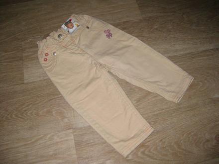 Bavlněné podšité kalhoty vel. 80/86, okay,80