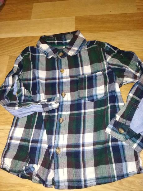 Kostkovaná košile 86 mothercare, mothercare,86